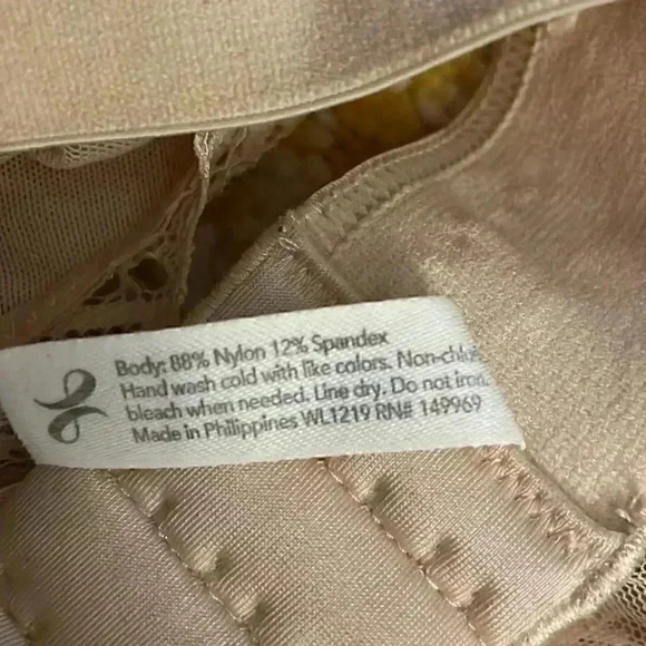 Lively mesh and less tan adjustable back bralette small - Picture 4 of 6